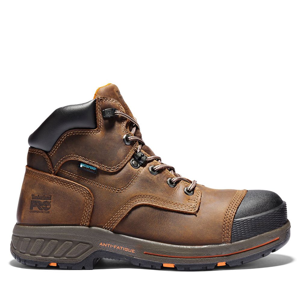 Bocanci De Muncă Timberland Barbati Maro/Negrii - Pro® Helix Hd 6\" Comp Toe - Romania - BFYRTN298